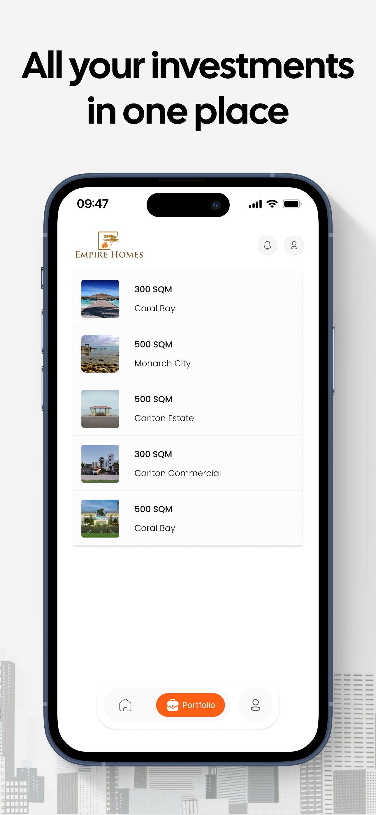 Empire Homes property map